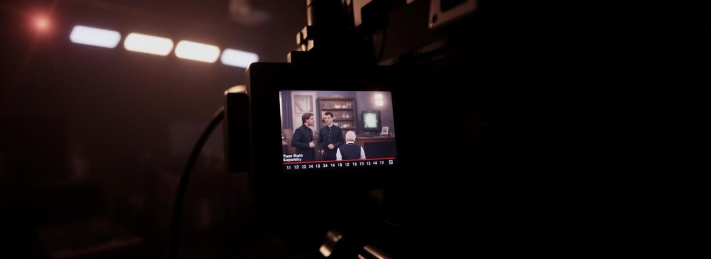 Editing suite monitors